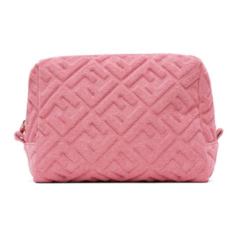 fendi pink makeup bag|Fendi flat pouch large.